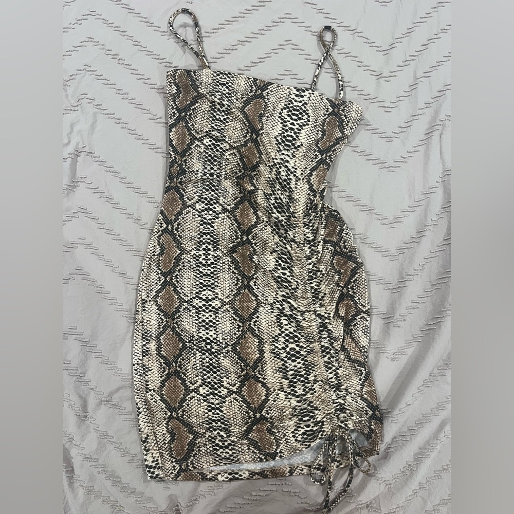 Windsor Brown Snake Print Dress